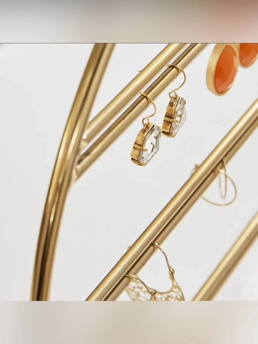 PB Teen Earring and Jewelry Holder in Gold & Marble
